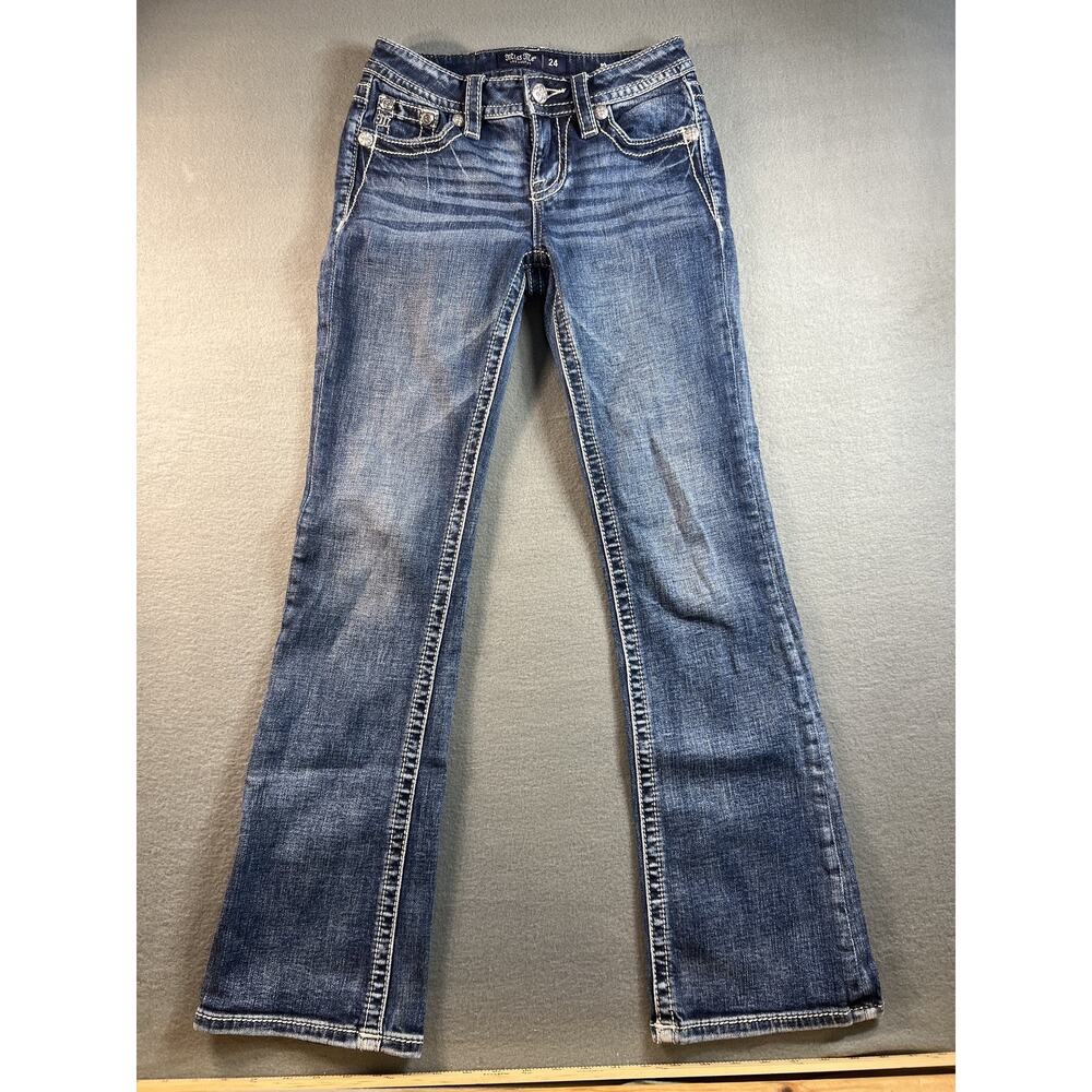 Miss Me Los Angeles Blue Wash Skinny Jeans Women Size 24 Pre-Owned Fashion